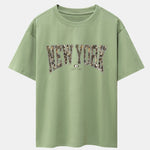 Camouflage New York Print Drop Shoulder Oversize T-Shirt