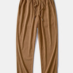 Relax Fit Corduroy Patchwork Hooded Shirt With Pockets & Straight Leg Corduroy Pants