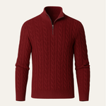Sero Cable Knit Burgundy