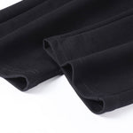 3 Pieces Solid Zipper Pocket Cotton Straight Leg Pants
