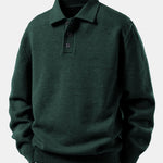 Polo Collar Pullover Sweater