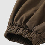 Men's Drawstring Pocketed Cuffed Casual Cargo Pants