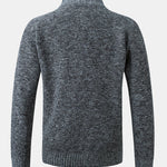 Quilted Patchwork Zip Up Sweater