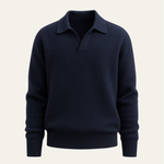 Marencio Cashmere Polo Knit Navy