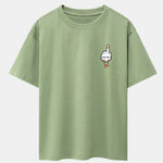 Duck You Print Drop Shoulder Oversize T-Shirt