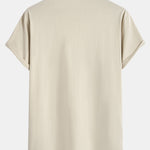 3 Pieces Basic Cotton Arc Hem T-Shirts