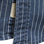 Stripe Washed Denim Shirt With Pockets
