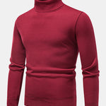 Faux Fur Lined Turtleneck Sweater