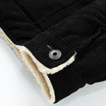 Regular Fit Teddy Lined Corduroy Jacket