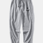 Smiley Face Print Relax Fit Hoodie & Jogging Pants