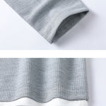 Relax Fit Long Sleeve 2 In 1 Waffle T-Shirt