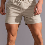 3 Pieces Cotton 3" Drawstring Shorts