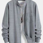 Long Sleeve Stand Collar Shirt