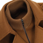 Double Layer Detachable Neck Woolen Coat