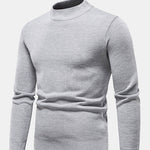 Faux Fur Lined Mock Neck Sweater