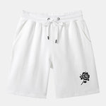 Rose Print Mid Length Shorts