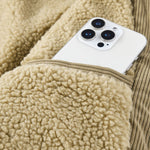 Teddy Fleece Lined Button Up Corduroy Jacket