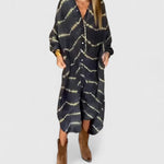 Amelie™ | Elegant Boho Striped Maxi Dress