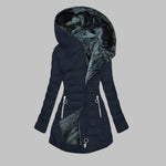 YENGE��� - Casual Slim Fit Hooded Long Sleeve Jacket