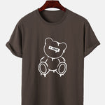 Melting Bear Print T-Shirt