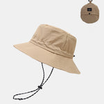 Stowable Quick-drying Bucket Hat With Chin Strap