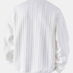 Relax Fit Twist Jacquard Crew Neck Sweatshirt & Twisted Jacquard Straight Leg Pants