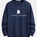 Spooky Season Ghost Print Relax Fit Sweatshirt