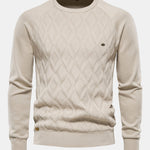 Geometry Jacquard Crewneck Sweater