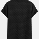 Checkerboard Jacquard  Arc Hem T-Shirt & Checkerboard Jacquard Shorts