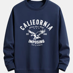 California Eagle Print Relax Fit Sweatshirt