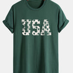 Regular Fit USA Print Cotton T-Shirt
