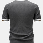 Contrast Trim Knit Polo Shirt
