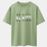 Be Kind Print Drop Shoulder Oversize T-Shirt