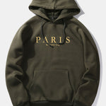 Paris Slogan Print Hoodie