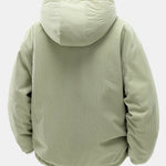 Teddy Corduroy Reversible Hooded Jacket