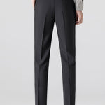 Texture Contrast Knitted V Neck Polo Shirt & Slim Fit Tapered Trousers