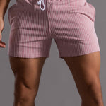 3 Pieces Striped Jersey 3" Shorts