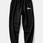 Letter Print Drawstring Hoodie & Letter Print Jogger Pants