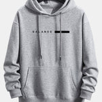 Balance Stripe Print Relax Fit Hoodie & Jogging Pants