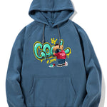 Graffiti Bear Print Hoodie