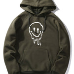 Dissolved Smiley Print Hoodie