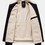Regular Fit Teddy Lined Faux Suede Jacket