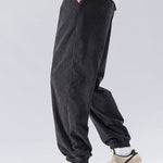 Drawstring Corduroy Joggers