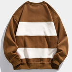 Relax Fit Color Block Crew Neck Sweatshirt