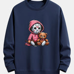 Halloween Bear Print Relax Fit Sweatshirt