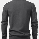 Checkerboard Textured Crew Neck Sweater