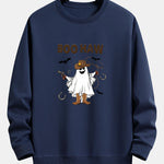 BOO HAW Cowboy Ghost Print Relax Fit Sweatshirt