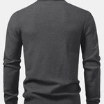 Checkerboard Textured Turtle Neck Sweater