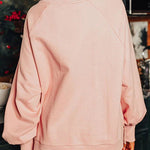 Christmas Gingerbread Man Sequined Long Sleeve Sweatshirt