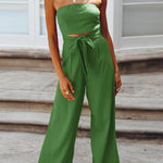 Summer Fashion Sexy Tube Top Strapless Casual Jumpsuit